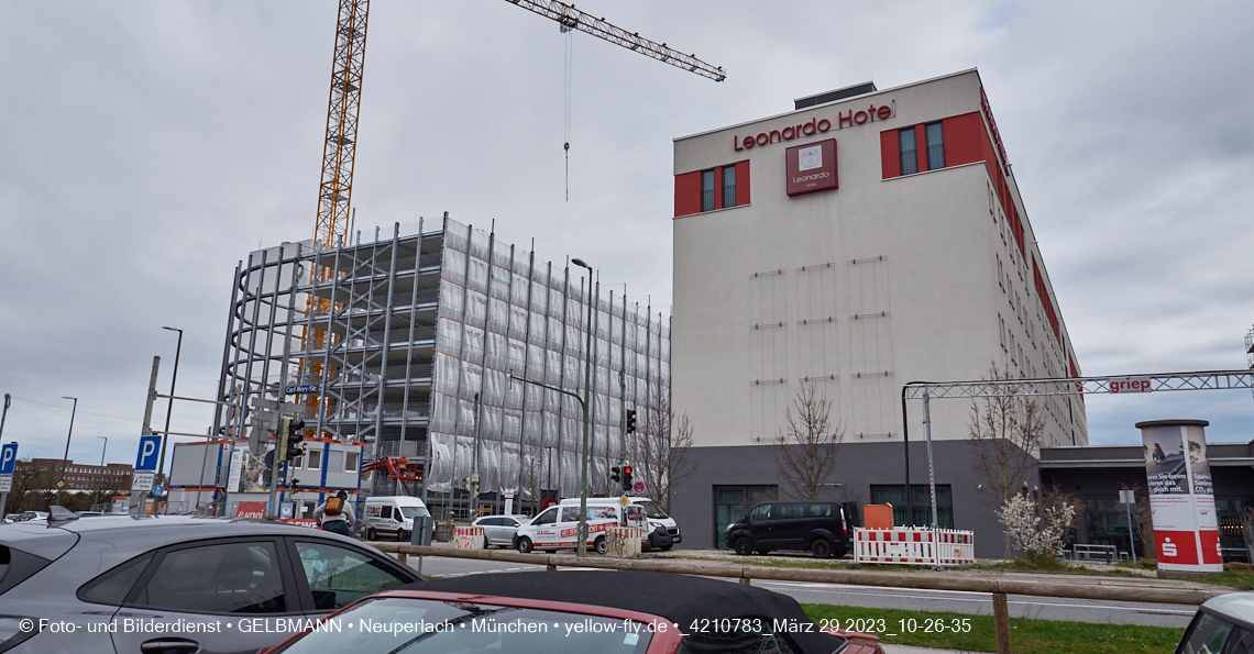 29.03.2023 - Baustelle REVO und Umgebung in Neuperlach